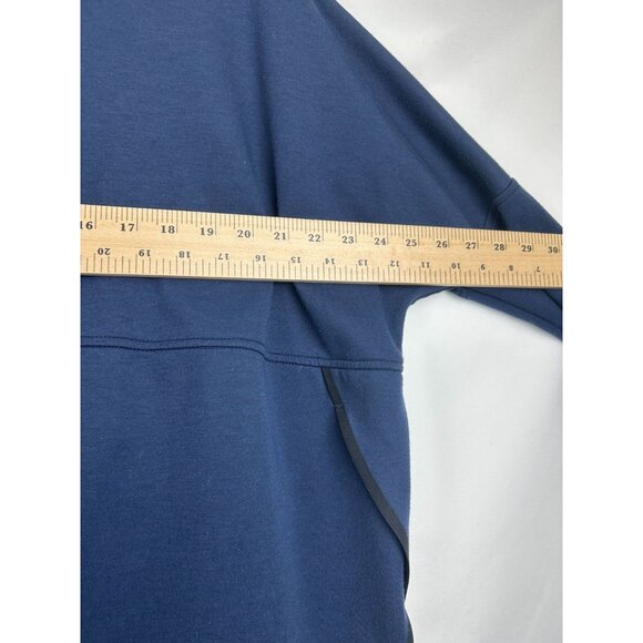 The North Face Womens Navy Blue Funnel Neck Pullover Sweatshirt W/ Pockets  XS - Picture 5 of 10